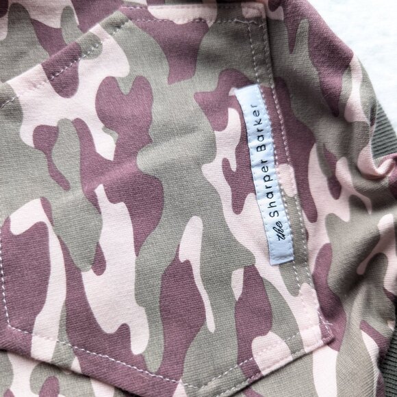 NWT The Sharper Barker Size 2 dog sweater Pink Leopard print hoodie soft bamboo - Picture 11 of 12